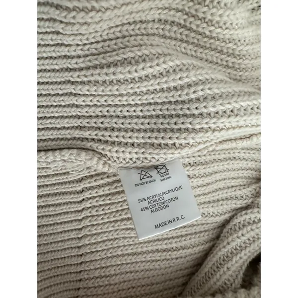 Brandy‎ Melville Cream Oversized Knit Sweater - Brianna Style (MH321) - Image 4