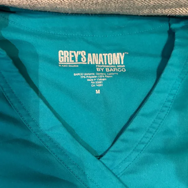 Scrub Top Grey's Anatomy Women’s Medium - Image 2