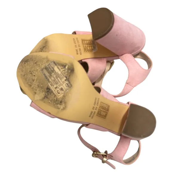 Forever 21 Pink Suede Leather Strappy Sandals Heels Sz 7.5 Worn Once! - Image 12