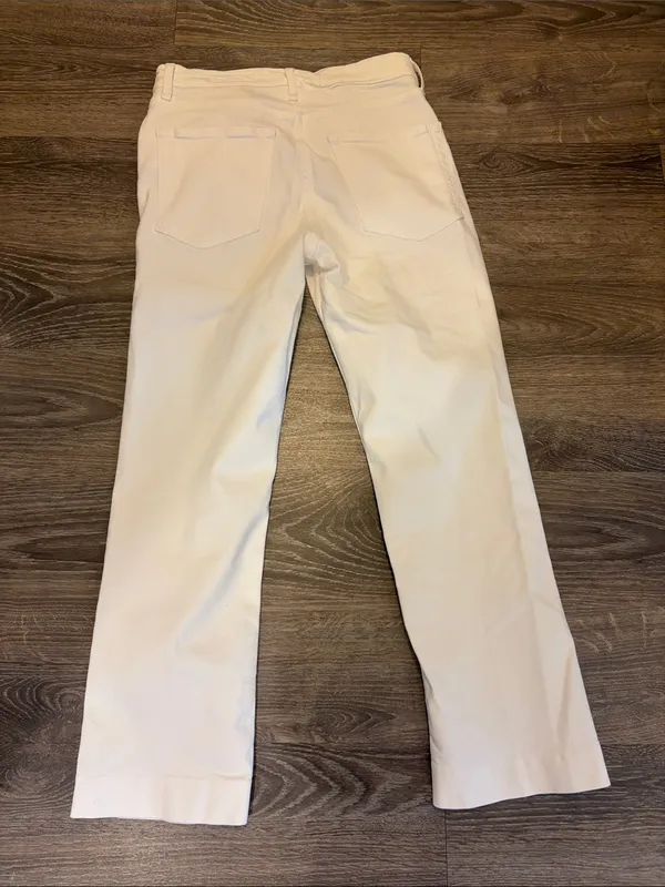 Zara Women's Slim Straight Jeans in Cream - Image 3