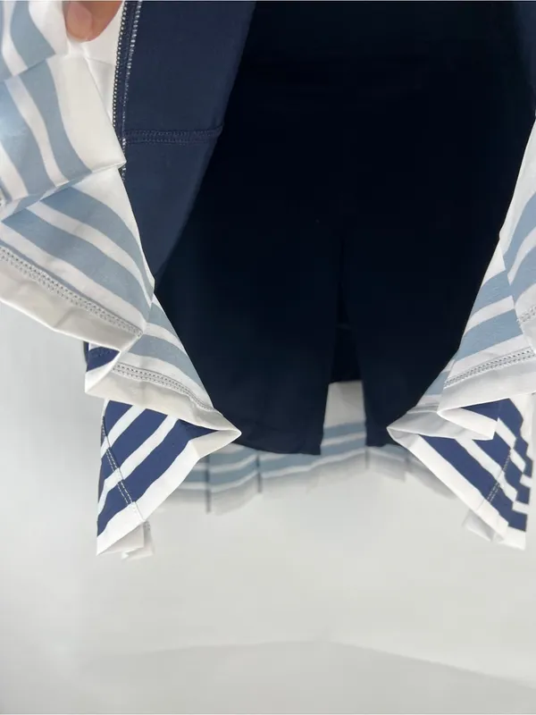Addison Bay Birdie Golf Skort Navy White Pleated Size XL - Image 5