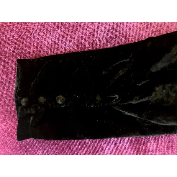 FREE PEOPLE Tell Me About It Top Black Velvet One Shoulder Size XS FEMININE - Image 4