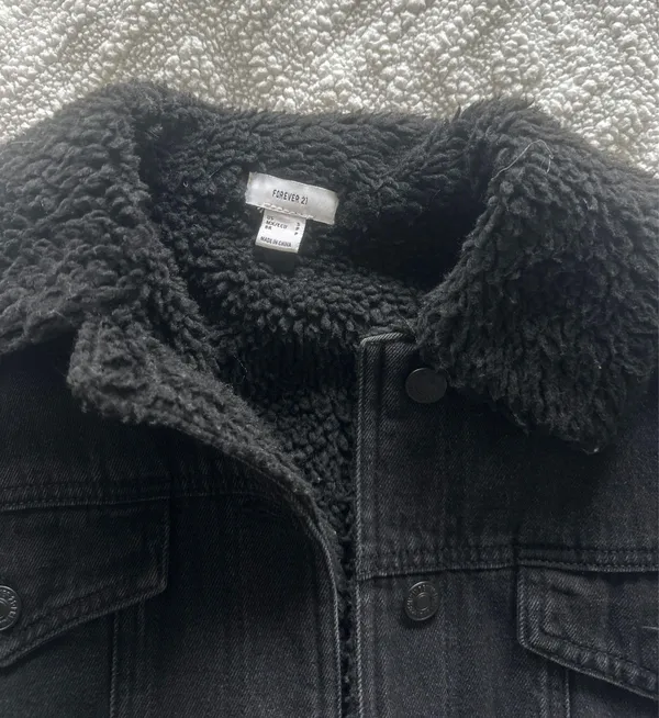 Forever 21 Fleece Denim Jacket - Image 2