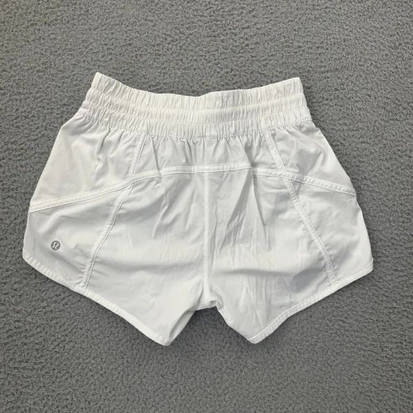 Lululemon Tracker Shorts Low Rise 4" White Athletic Athleisure Women's 6 - Image 2