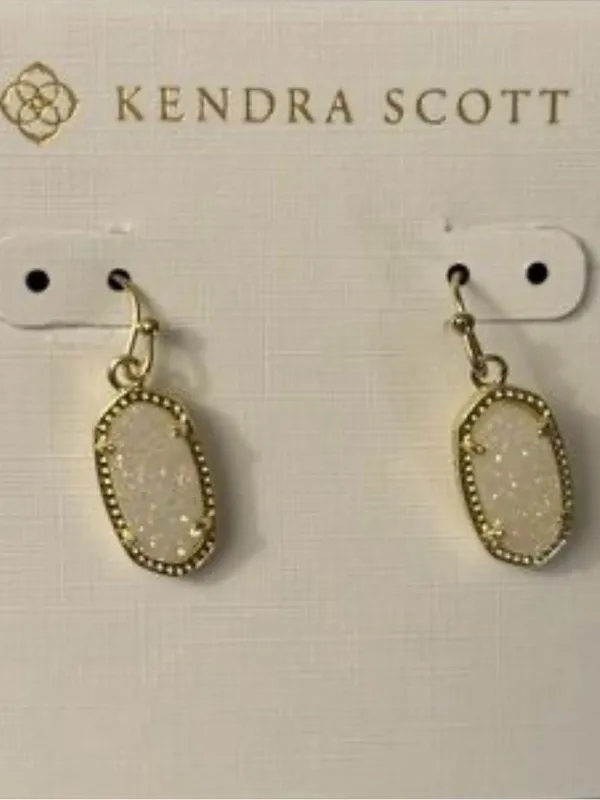 Kendra Scott Framed Elisa Gold Y Necklace in Iridescent Drusy - Image 4