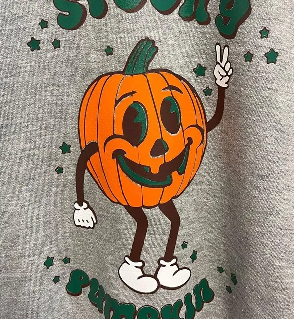 Gildan Spooky Pumpkin Halloween Crewneck - Image 3