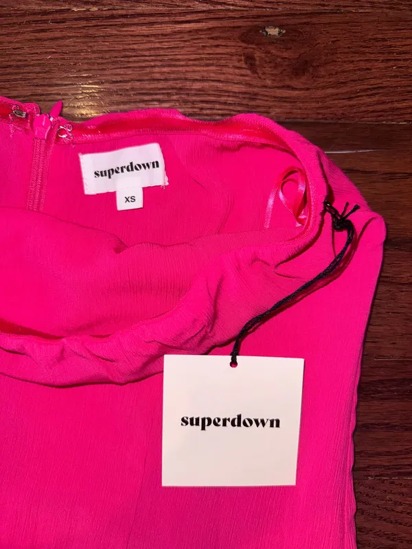 superdown Asher Strapless Dress Pink - Image 4