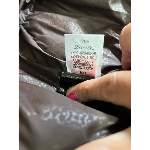 The North Face 600 Down Quilted Vest Women's Small Removable Faux Fur Hood Brown - Image 10