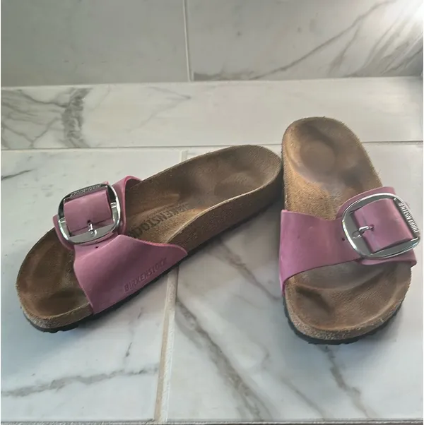 Birkenstock Madrid Big Buckle Sandals Pink 38 - Image 2