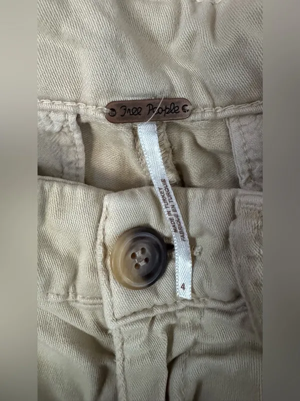 Free People Nora Mini Trouser Shorts Women's Casual Mid Rise Boho Size 4 - Image 4