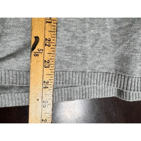 REPEAT Easy Knit Gray Cotton Viscose‎ Crewneck Relaxed Sweater Size 38 S - Image 7