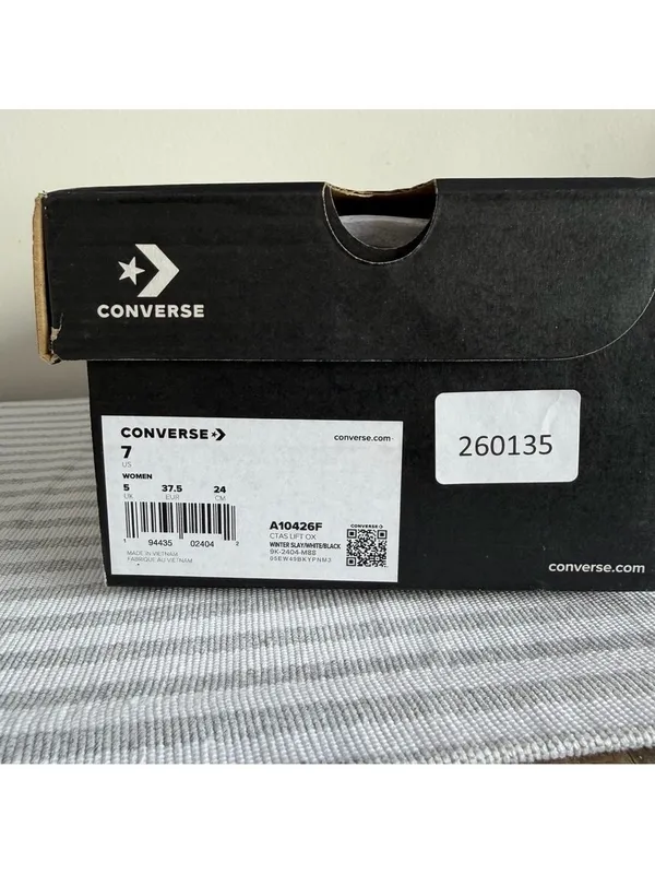 Converse NEW Chuck Taylor All Star Women's Lift Ox Shoe Size 7 #260135 - Image 2