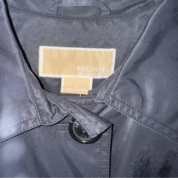 Michael Kors Classic Black Women's‎ Trench Coat - Image 2