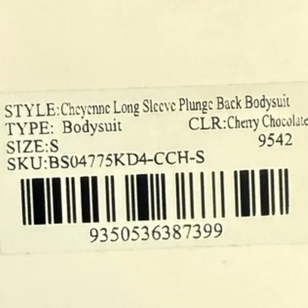 Meshki NEW Cheyenne Long Sleeve‎ Plunge Back Bodysuit Bodycone Small - Image 5