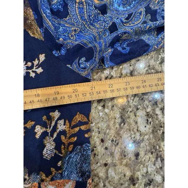 Free People Constance Boho Paisley Jumpsuit Size XL Boho Retro - Image 9