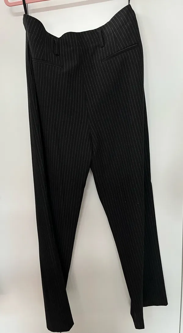 Antonio Melani Black Pinstripe Pants size 8 - Image 2
