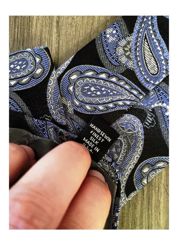 Tie Robert Talbott Nordstrom Best Of Class Silk Blue Abstract 58" 3.75" - Image 7