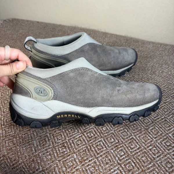 Merrell Womens Gray Suede Size 8 Slip On Shoes Outdoor Hiking Casual Gorpcore - Image 7