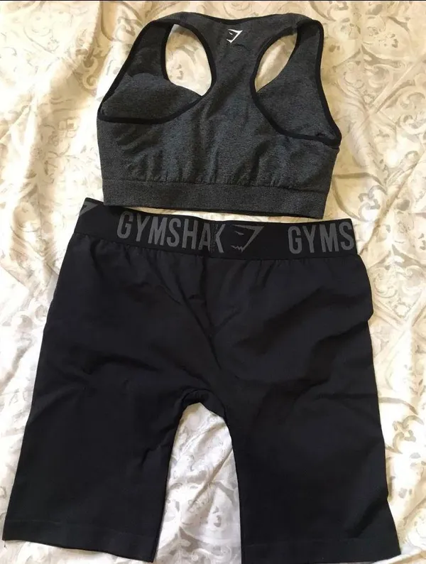 Gymshark Fit Biker Shorts and sports bra - Image 2