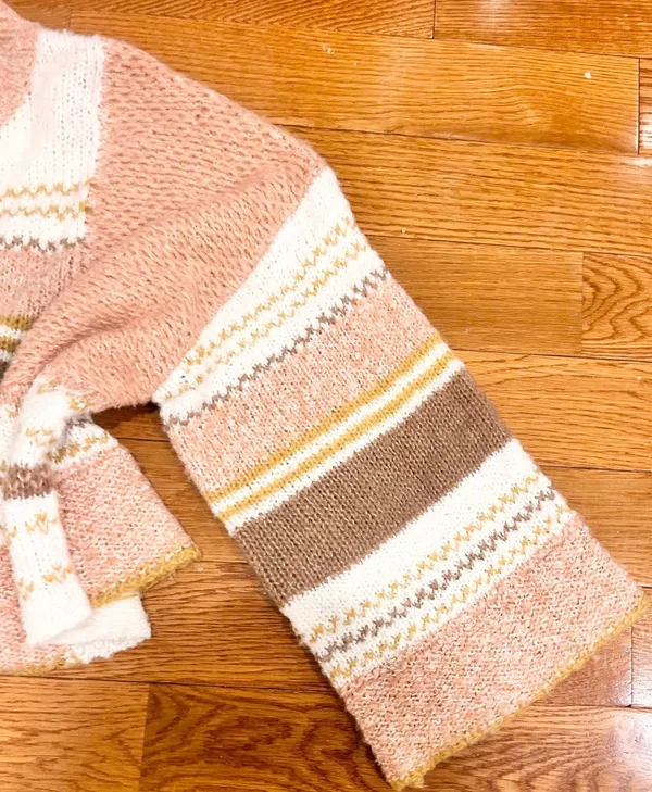 Sincerely Jules super trendy ombré cropped cable knit, sweater 100% cotton XL - Image 11