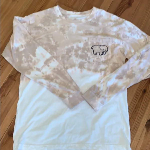 Ivory Ella long sleeve tie- dyed T-shirt - Image 4