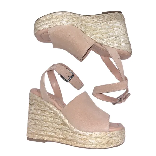 Marc Fischer LTD Nelly Ankle Strap Wedge Heels Women’s 9 - Image 7