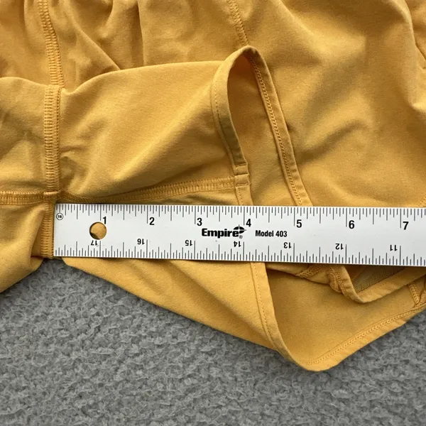 Lululemon Hotty Hot Shorts Low Rise 2.5" Mango Dream Orange Athletic Women's 4 - Image 7