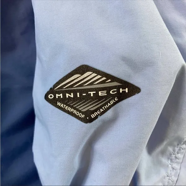 Columbia Womens Blue Omni Tech Interchange Waterproof Windbreaker Jacket Size M - Image 6