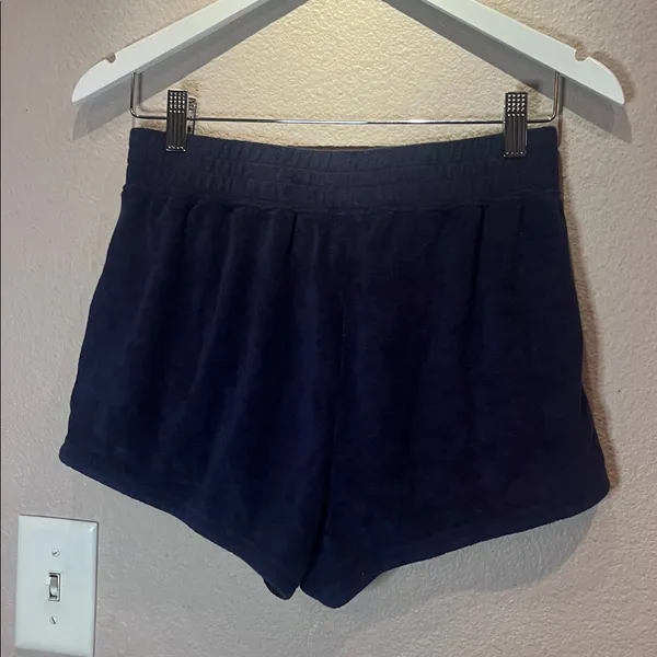 Offline By Aerie Women’s Blue Cozy Terry Shorts Size Small - Image 4