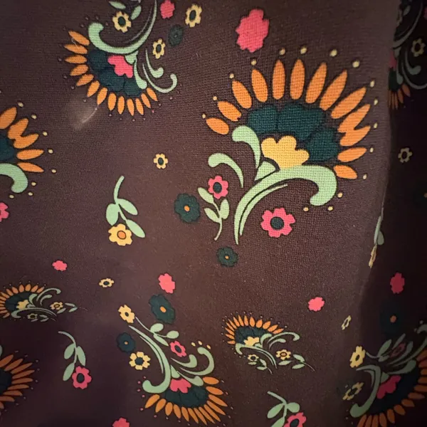 Matilda Jane Floral Fit & Flare Dress XS Brown Retro Print - Image 12