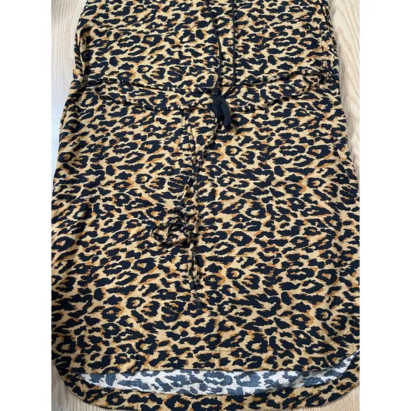 New Womens Beach Lunch lounge Animal Print Viscose Dress size Medium - Image 3