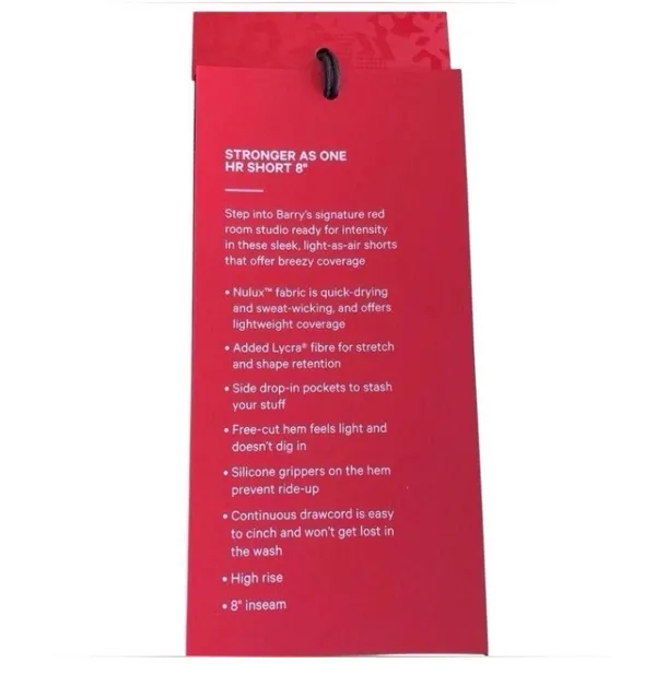 Lululemon Stronger as One High-Rise Short 8" Inseam Lululemon X Barrys Black S6 - Image 15