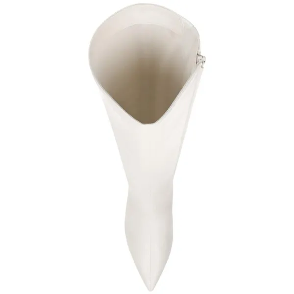 On 34th Womens Rachelle Stovepipe Boots 10019723900 Bone Smooth White 5M - Image 10