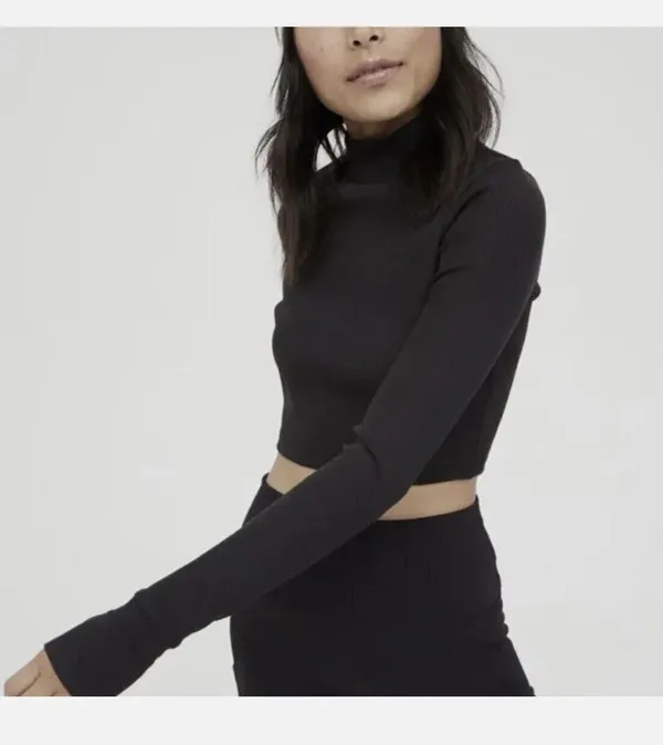 Aerie XXL black crop top - Image 8