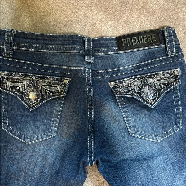 Premiere by rue21 Boot Cut Jeans Blue Size undefined - Image 4