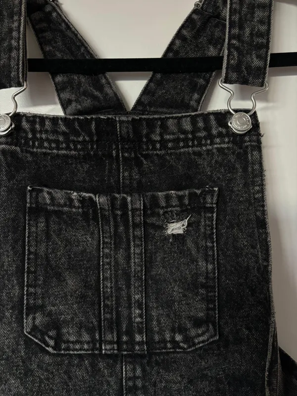 Black Denim Dress - Image 2