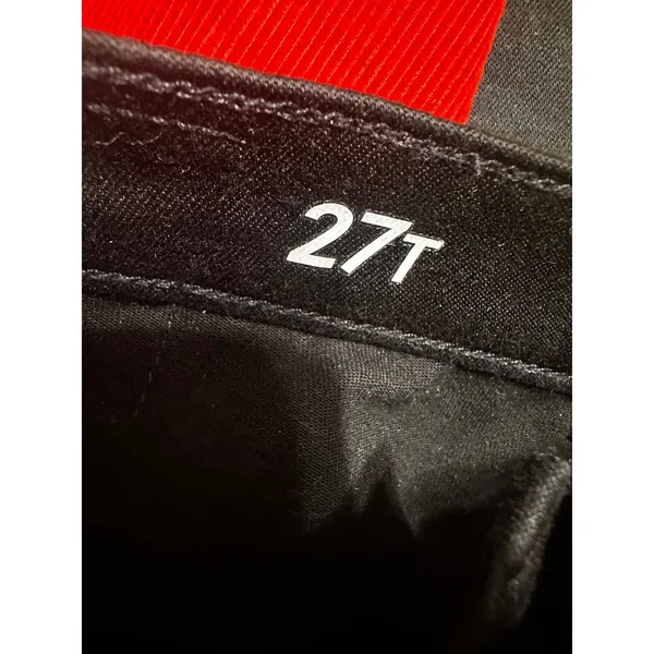 J.Crew 9"‎ High-Rise Slim Straight Jeans Black Denim RE-03-BLK Womens Size 27T - Image 6