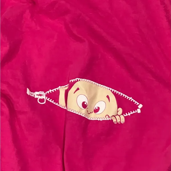 Women’s Crazy Dog T Shirts Medium Pink Maternity Short Sleeve T Shirt - Image 2