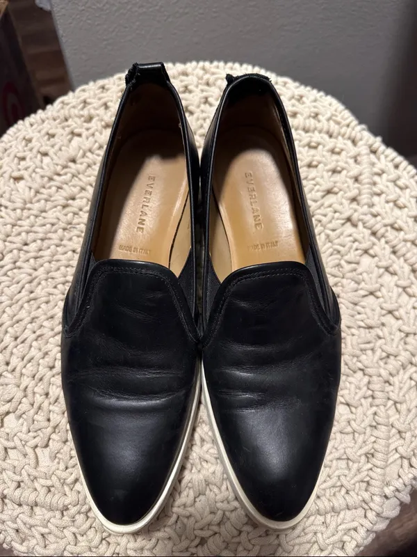 • Everlane • Women’s Black 100% Leather Street Sneaker Size 9 - Image 7