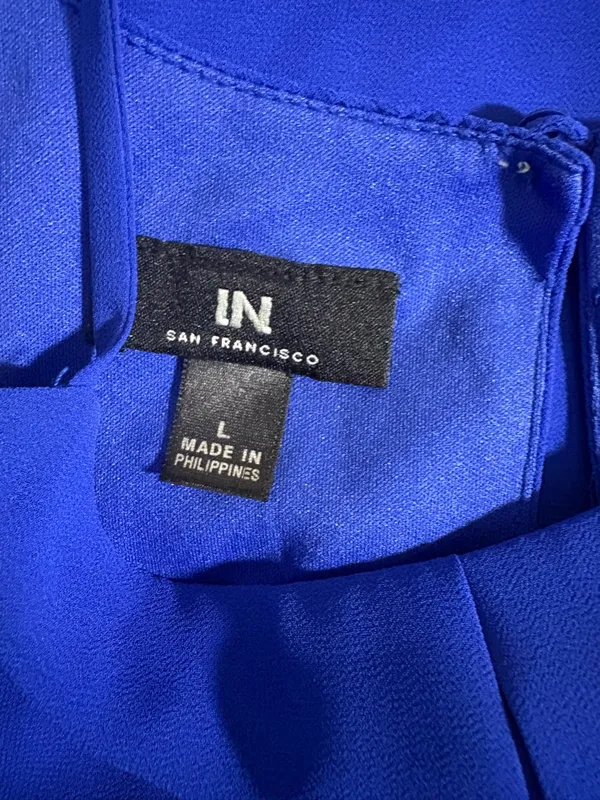 I.N. San Francisco Royal Blue Spaghetti Strap Maxi Dress - Image 6