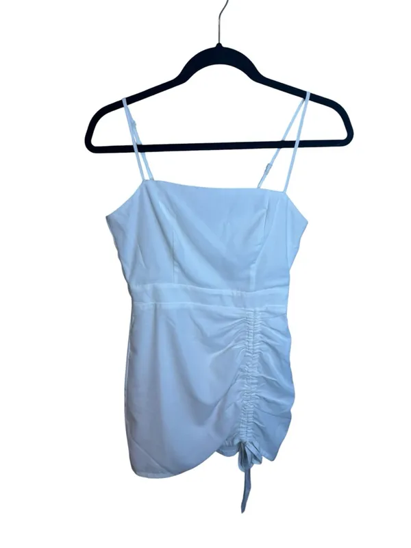 Superdown Fabiana White Ruched Mini Dress - Image 2