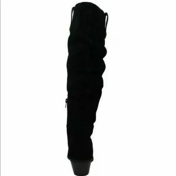NEW INC International Concept Leather Slouchy Boot Black SZ-8 - Image 6
