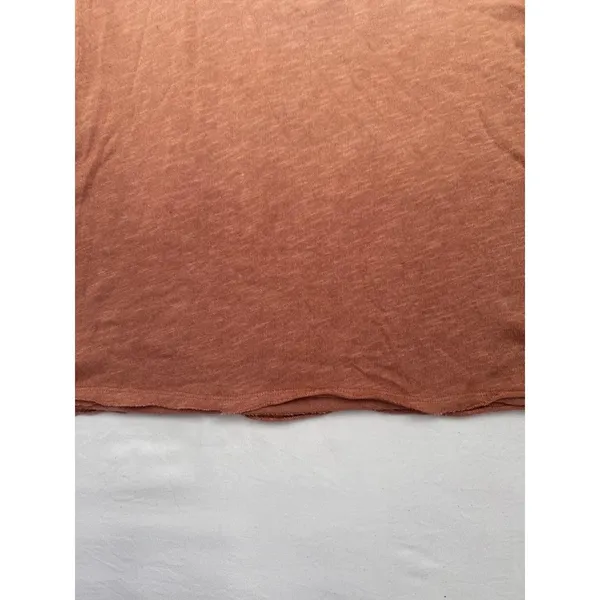 Treasure & Bond Tank Top Ombre tan Brown Slub Knit Gradient Raw Hem Sz M - Image 4