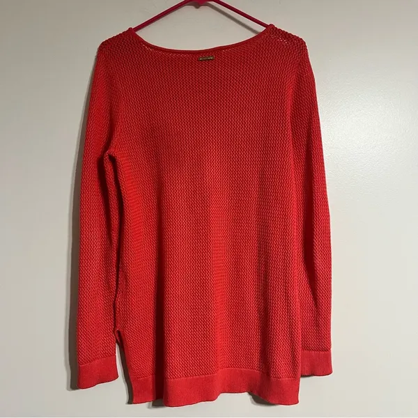 Women's Michael Kors Dark Pink Knit Sweater Dark Pink Size‎ Medium - Image 2
