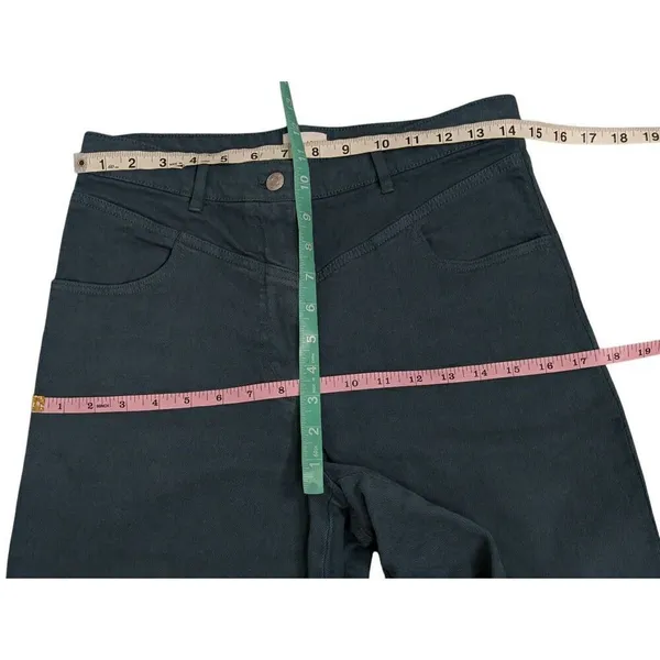 Aritzia Wilfred Free high-rise straight leg teal jeans size 8 - Image 7