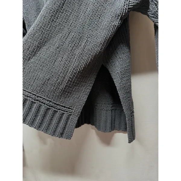 Aerie Chenille Women Oversized Cowl Neck Sweater XS‎ Gray Pullover Boho Cozy - Image 3