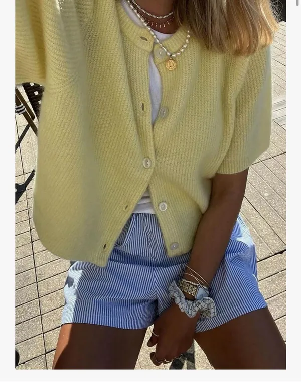 Butter yellow Cardigan Size M - Image 2