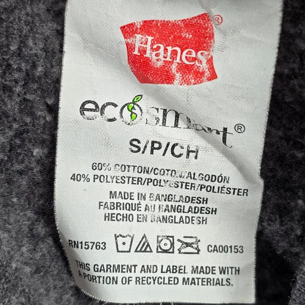 Hanes‎ Eco Smart Gray Pullon Wide Straight Leg Trousers Joggers Pants S Small - Image 5