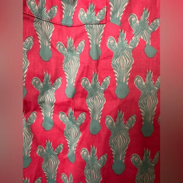Tizzie Vibrant Pink and Teal Zebra Tunic Dress NWOT - Image 3