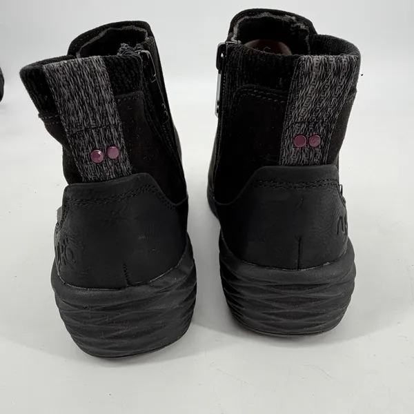 Ryka Black Slip‎ On Ankle Boots Women's 6.5 Comfort Shoes - Image 3